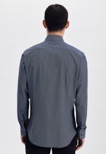 Shaped Business shirt Print in Dark Blue |  Seidensticker Onlineshop