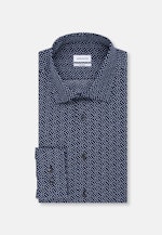 Shaped Business shirt Print in Dark Blue |  Seidensticker Onlineshop