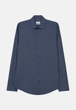 Shaped Business shirt Print in Dark Blue |  Seidensticker Onlineshop