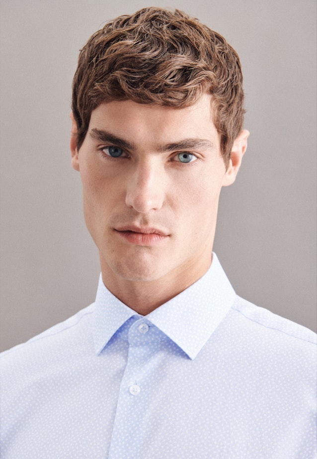 Shaped Chemise d'affaires Imprimé in Bleu Clair |  Seidensticker Onlineshop