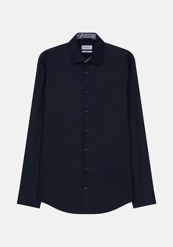 Shaped Chemise Business Uni in Bleu Foncé | Seidensticker Onlineshop