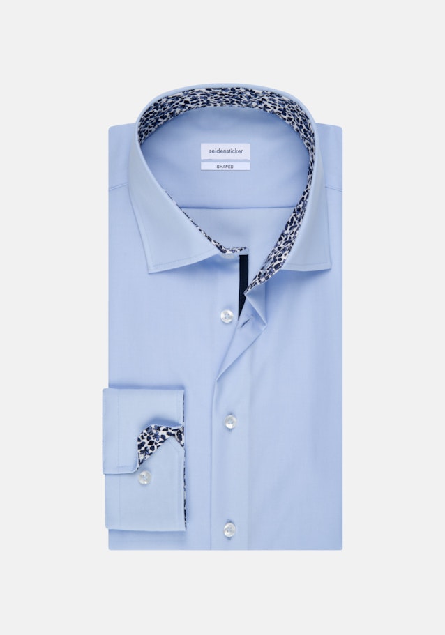 Shaped Chemise Business Uni in Bleu Moyen | Seidensticker Onlineshop