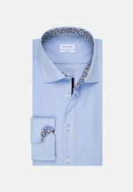 Chemise Business Shaped Col Kent  manches extra-longues in Bleu Moyen |  Seidensticker Onlineshop