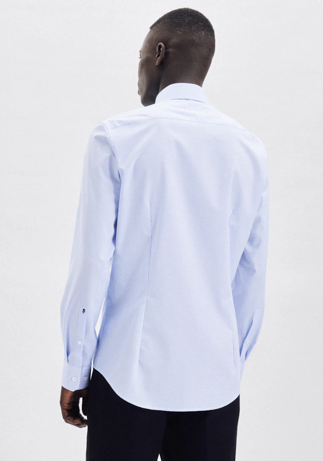 Shaped Business Hemd Streifen in Hellblau | Seidensticker Onlineshop