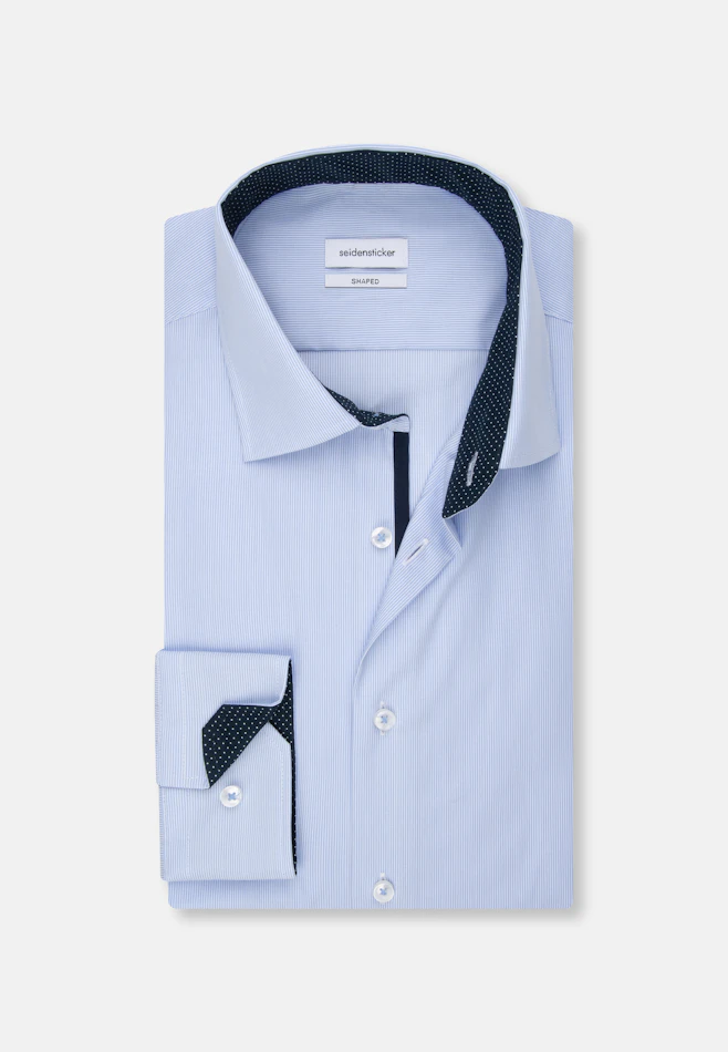 Shaped Chemise d'affaires rayures dans Bleu Clair | Boutique en ligne Seidensticker
