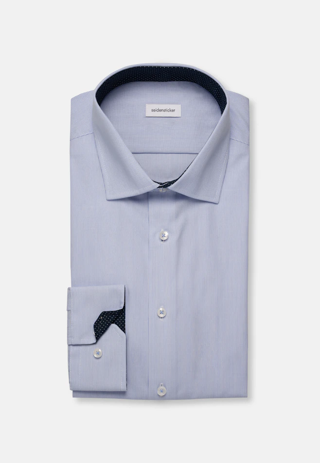 Shaped Business shirt Stripe in Light Blue | Seidensticker online shop
