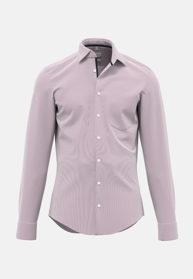 Shaped Business Hemd Struktur in Rot |  Seidensticker Onlineshop