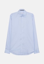 Chemise Business Shaped Structuré Col Kent in Bleu Clair |  Seidensticker Onlineshop