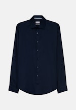 Non-iron Dobby Business shirt in Shaped with Kent-Collar in Dark Blue |  Seidensticker Onlineshop