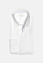 Non-iron Dobby Business shirt in Shaped with Kent-Collar in White |  Seidensticker Onlineshop