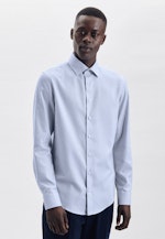 Non-iron Dobby Business shirt in Shaped with Kent-Collar in Light Blue |  Seidensticker Onlineshop