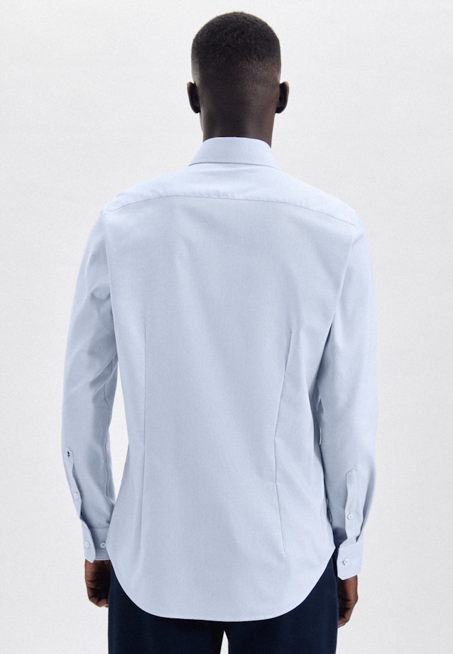 Non-iron Dobby Business shirt in Shaped with Kent-Collar in Light Blue |  Seidensticker Onlineshop