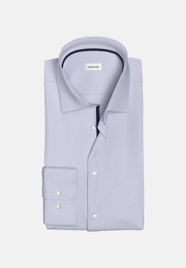 Non-iron Dobby Business shirt in Shaped with Kent-Collar in Light Blue |  Seidensticker Onlineshop