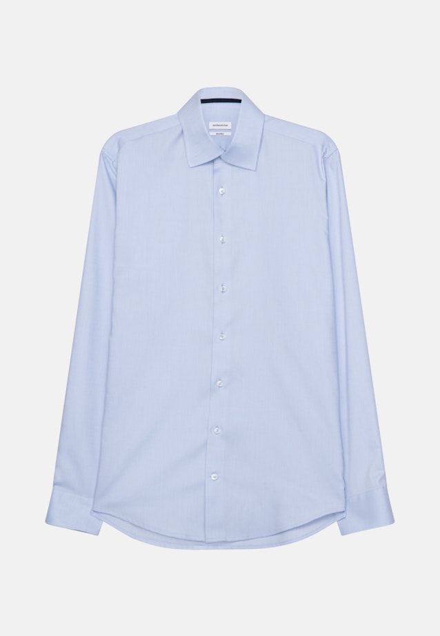 Non-iron Dobby Business shirt in Shaped with Kent-Collar in Light Blue |  Seidensticker Onlineshop