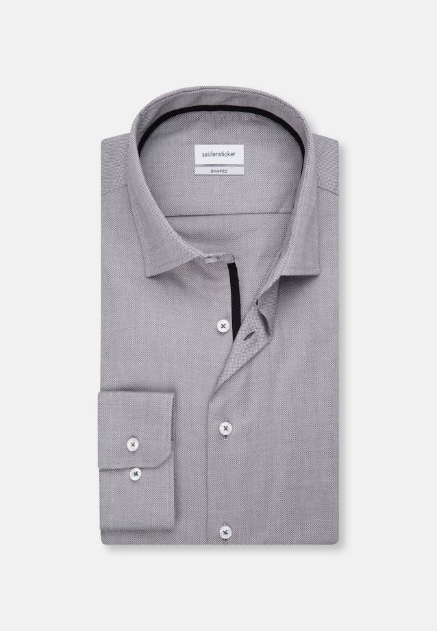 Shaped Chemise d'affaires Structure in Gris |  Seidensticker Onlineshop