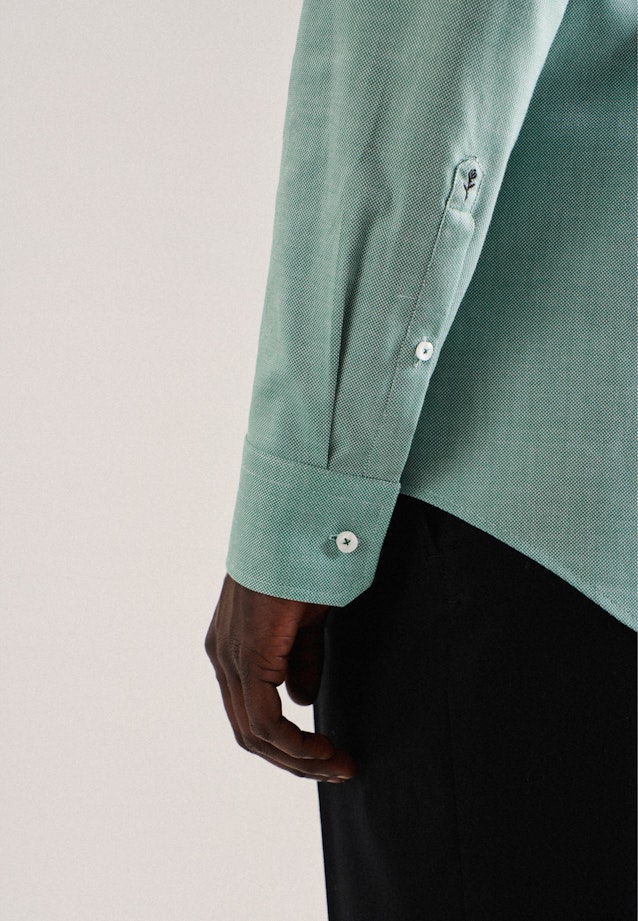 Shaped Business Hemd Struktur in Grün |  Seidensticker Onlineshop