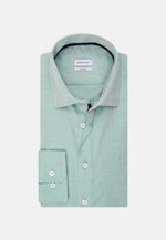 Non-iron Structure Business Shirt in Shaped with Kent-Collar in Grün |  Seidensticker Onlineshop