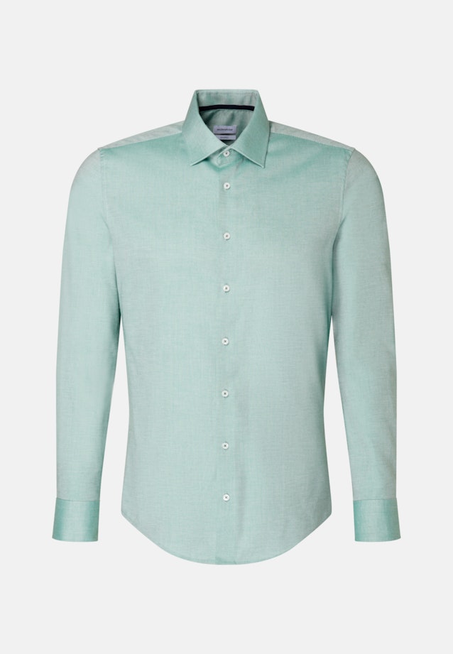 Shaped Business Hemd Struktur in Grün |  Seidensticker Onlineshop