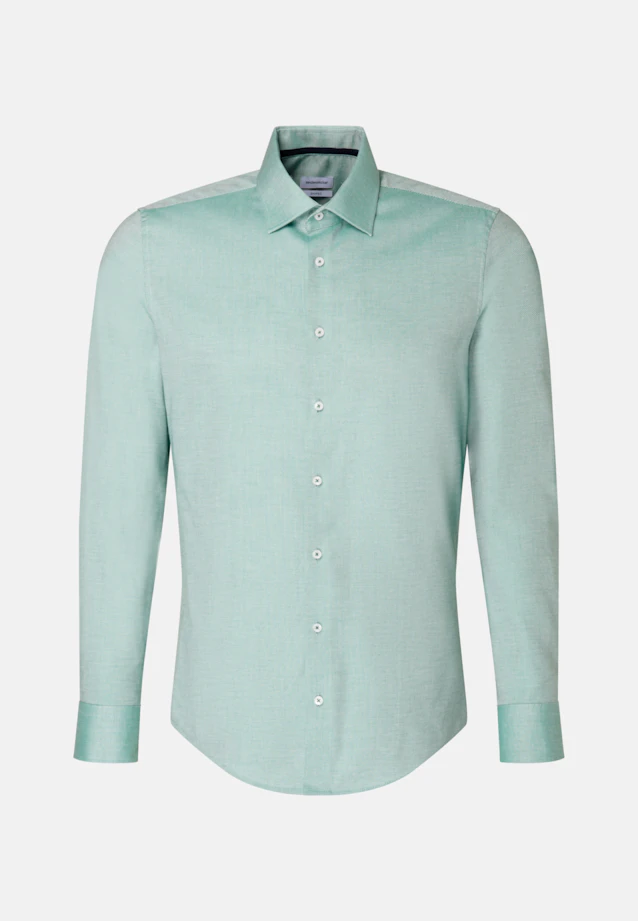 Shaped Business Hemd Struktur in Grün |  Seidensticker Onlineshop