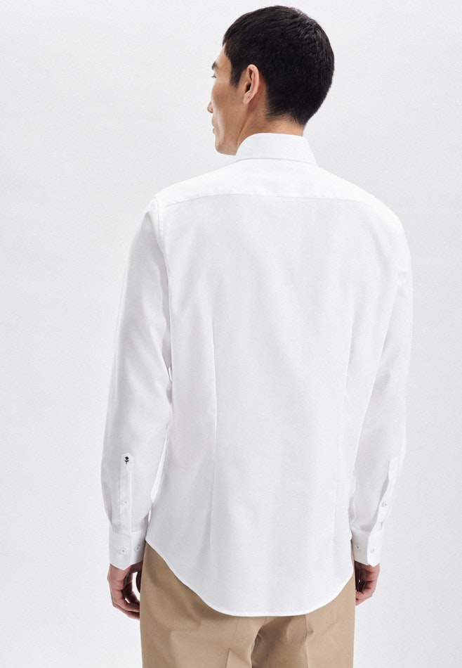 Non-iron Structure Business Shirt in Shaped with Kent-Collar in White | Seidensticker online shop