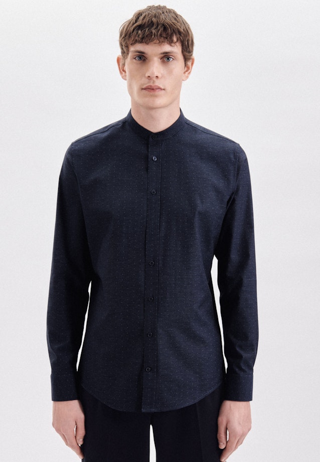 Shaped Chemise d'affaires A Pois in Bleu Foncé |  Seidensticker Onlineshop