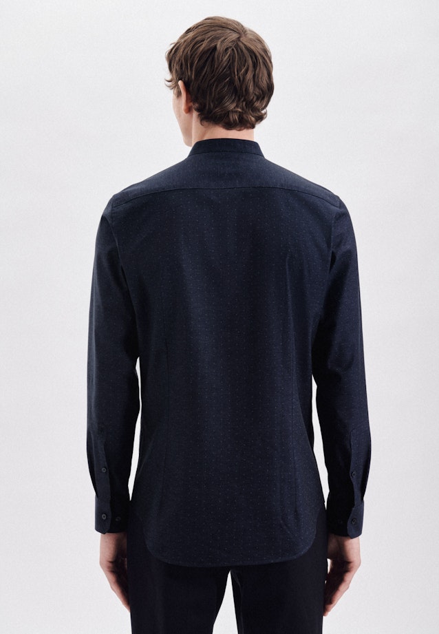 Shaped Chemise d'affaires A Pois in Bleu Foncé |  Seidensticker Onlineshop