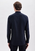 Shaped Chemise d'affaires A Pois in Bleu Foncé |  Seidensticker Onlineshop