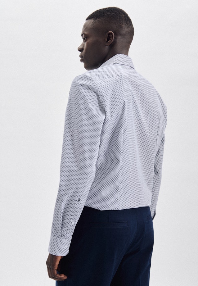 X-Slim Business shirt Print in Light Blue |  Seidensticker Onlineshop