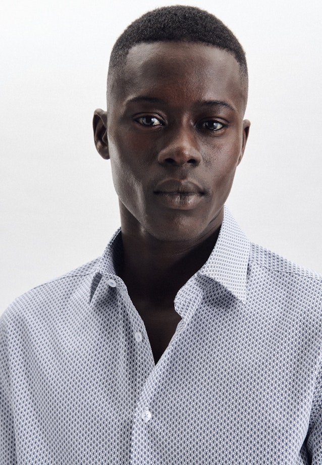 X-Slim Business shirt Print in Light Blue |  Seidensticker Onlineshop