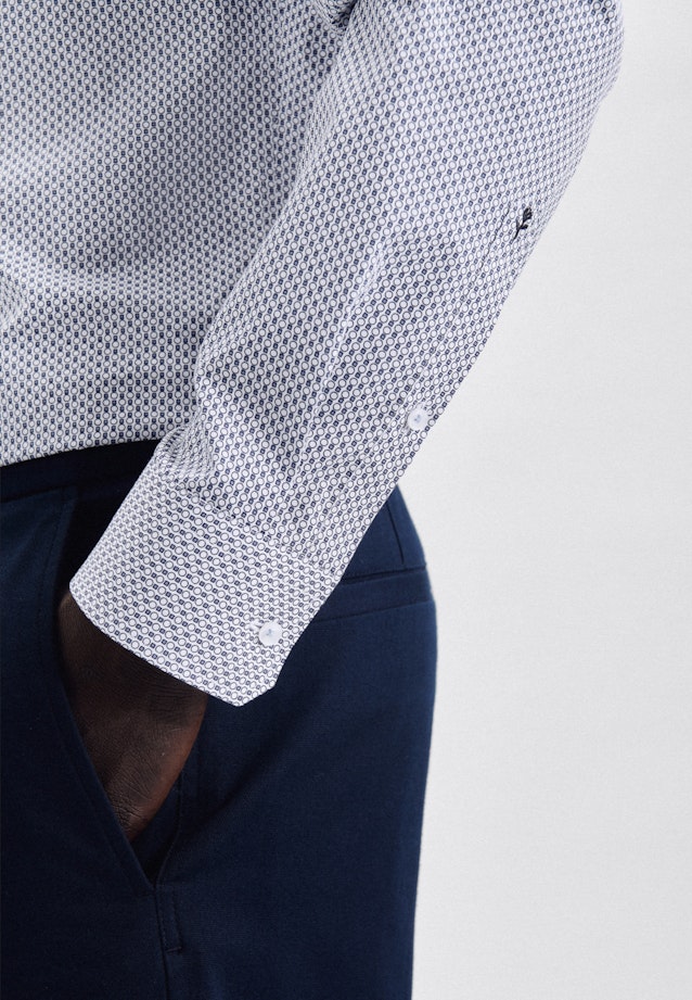 X-Slim Business shirt Print in Light Blue |  Seidensticker Onlineshop