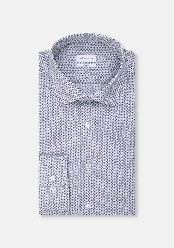 X-Slim Chemise d'affaires Imprimé dans Bleu Clair | Boutique en ligne Seidensticker