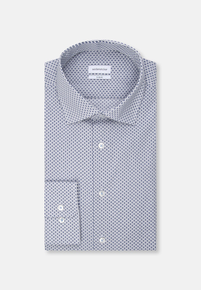 X-Slim Business Hemd Druck in Hellblau | Seidensticker Onlineshop