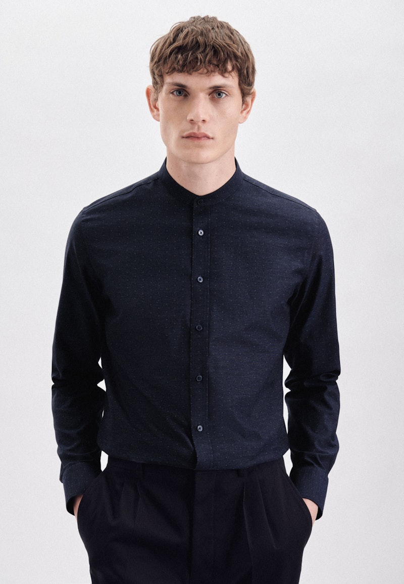 Business Shirt in X-Slim with Stand-Up Collar
