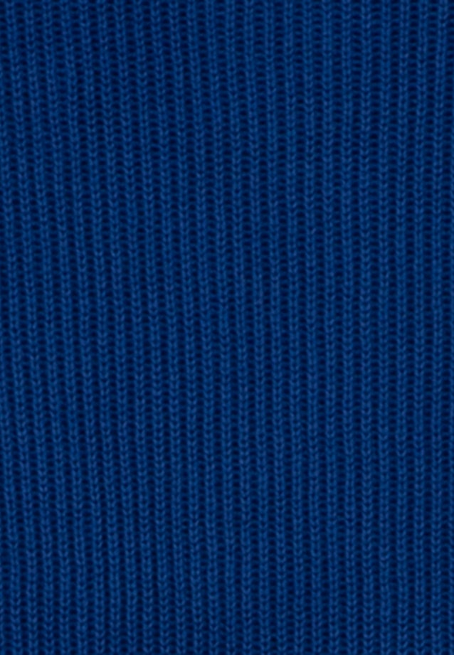 Pullover Gerader Schnitt (Normal-Fit) in Mittelblau |  Seidensticker Onlineshop