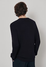 Pullover Gerader Schnitt (Normal-Fit) in Dark Blue |  Seidensticker Onlineshop