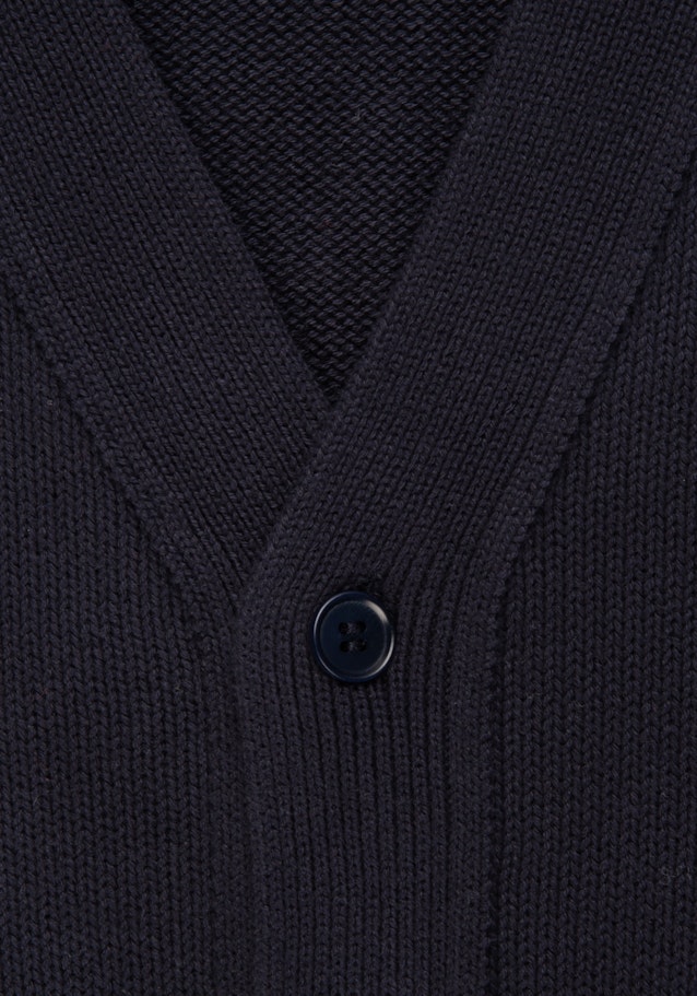 Knit Jacket Gerader Schnitt (Normal-Fit) in Dark Blue |  Seidensticker Onlineshop