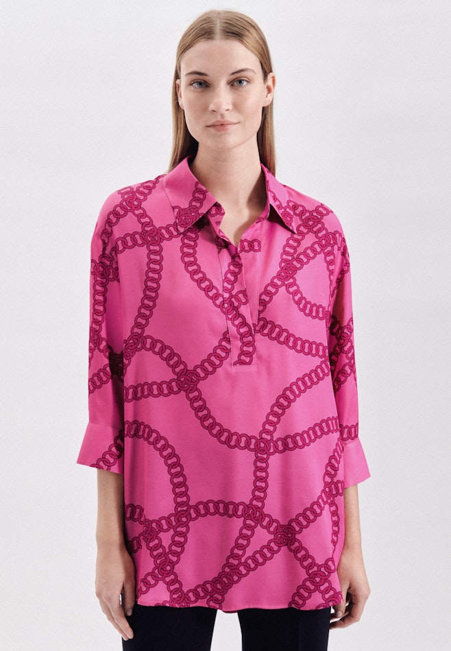 3/4-sleeve Satin Tunic in Pink | Seidensticker online shop