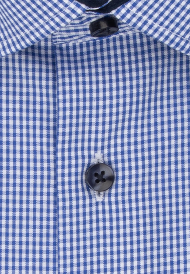 Non-iron Popeline Business overhemd in Shaped with Kentkraag in Middelmatig Blauw |  Seidensticker Onlineshop