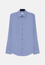 Shaped Chemise d'affaires carreaux in Bleu Moyen |  Seidensticker Onlineshop