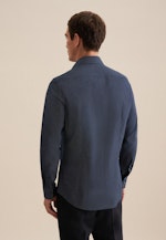 Shaped Business Hemd Punkte in Dunkelblau |  Seidensticker Onlineshop