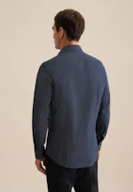 Shaped Business shirt Points in Dark Blue |  Seidensticker Onlineshop