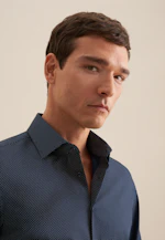 Shaped Business shirt Points in Dark Blue |  Seidensticker Onlineshop
