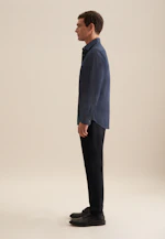 Shaped Business shirt Points in Dark Blue |  Seidensticker Onlineshop