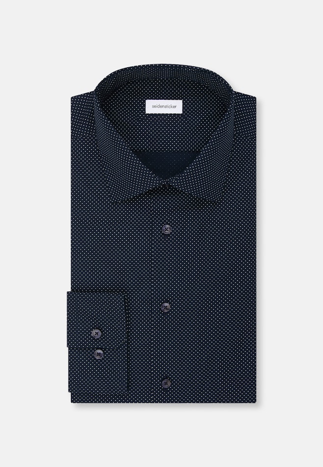 Shaped Business Hemd Punkte in Dunkelblau | Seidensticker Onlineshop