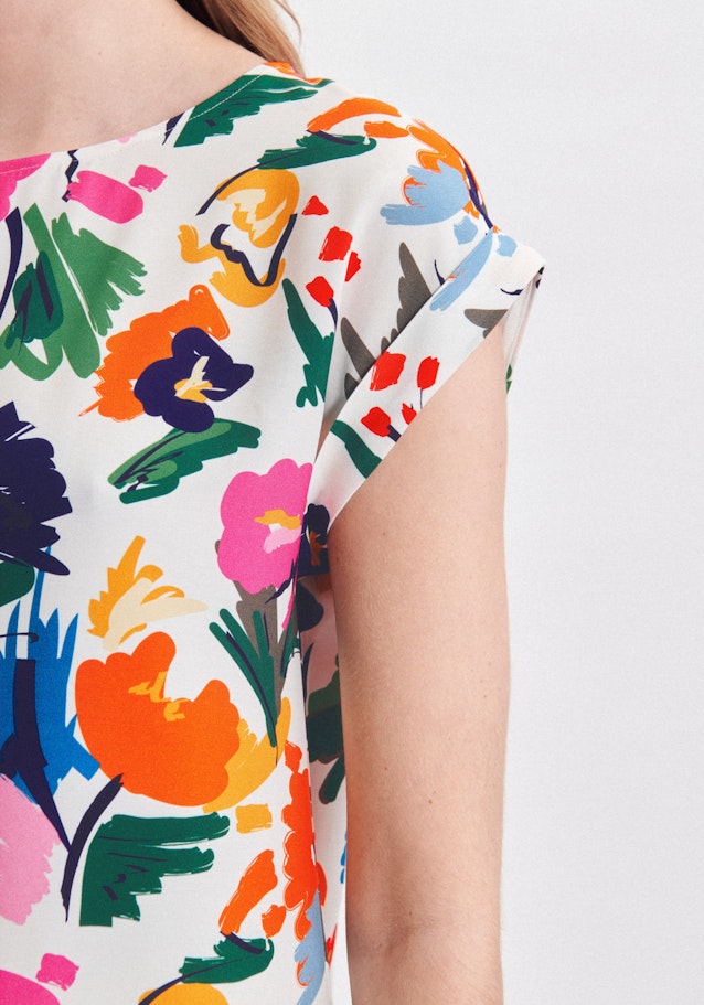 Regular Shirtbluse Floral in Ecru | Seidensticker Onlineshop