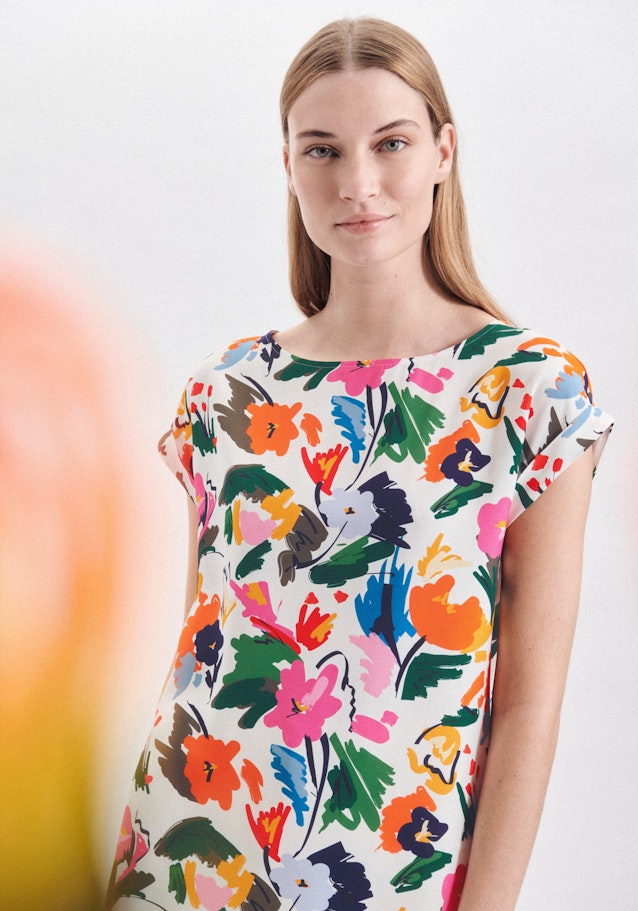 Regular Shirtbluse Floral in Ecru | Seidensticker Onlineshop