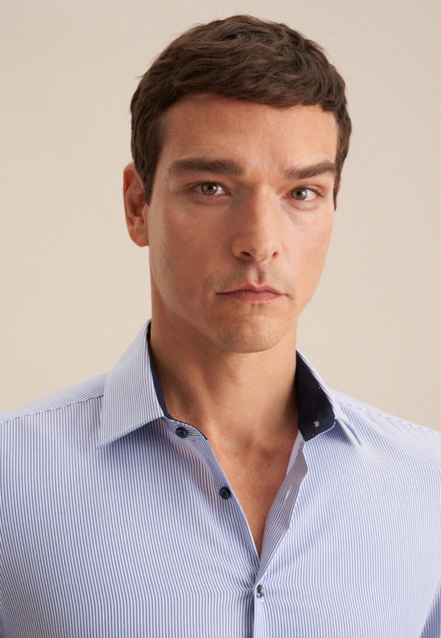 Slim Business shirt Stripe in Medium Blue |  Seidensticker Onlineshop