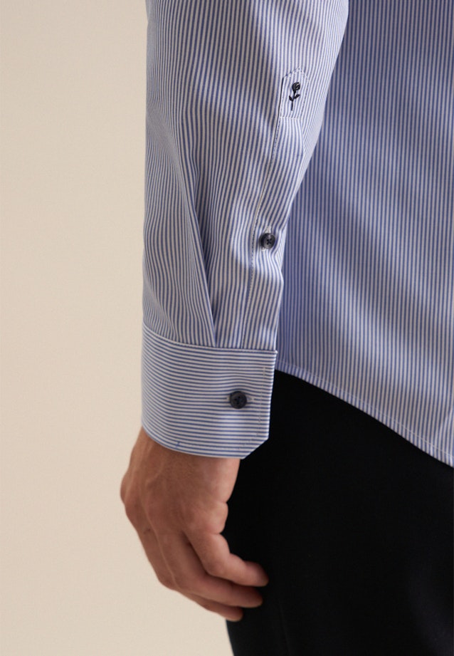 Slim Business shirt Stripe in Medium Blue |  Seidensticker Onlineshop