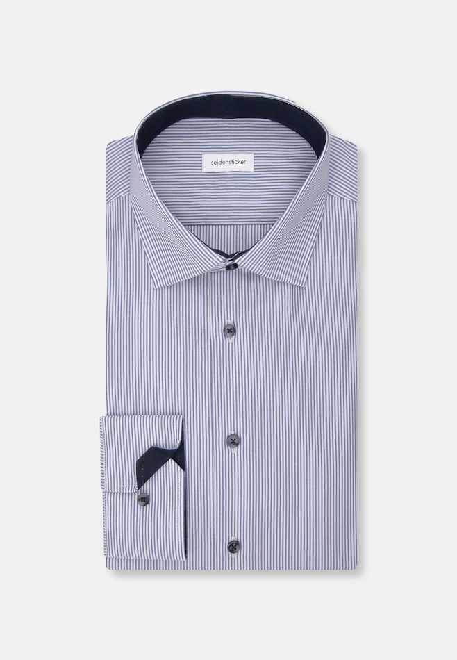 Slim Chemise d'affaires rayures dans Bleu Moyen | Boutique en ligne Seidensticker