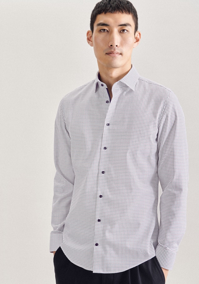 Non-iron Twill Business Shirt in Slim with Kent-Collar in Red |  Seidensticker Onlineshop